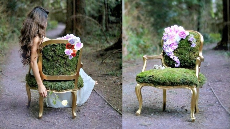 DIY MOSS CHAIR- ENCHANTED FOREST THEME