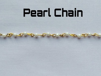 DIY. Pearl Chain.How to make pearl chain at home.