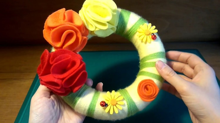 DIY - Spring wreaths - Κατασκευή: Ανοιξιάτικα στεφάνια