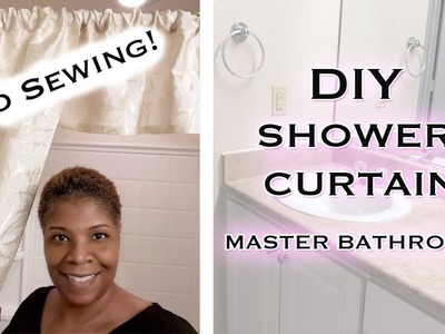 Easy "No Sewing" Shower Curtains for your bathroom | Master Bathroom Decor! | Mooregirl