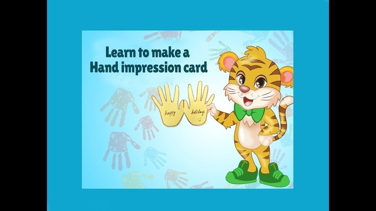 Hand Impression Card Making | Tiggu Learning - Craft | Easy Craft for Kids