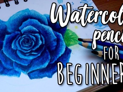 How to Draw a Rose With Watercolor Pencil - Easy Tutorial for Beginners
