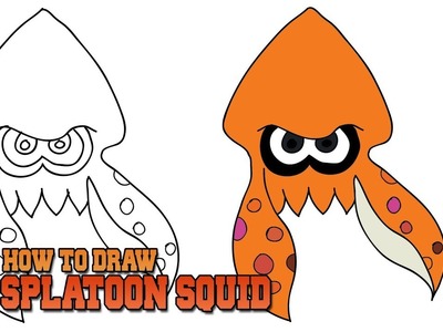 How to Draw Squid Splatoon | Art Tutorial Easy Step by Step For Kids