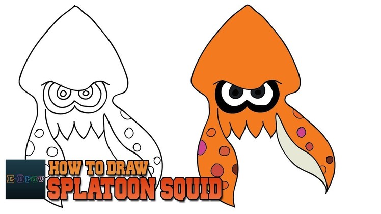 How to Draw Squid Splatoon | Art Tutorial Easy Step by Step For Kids