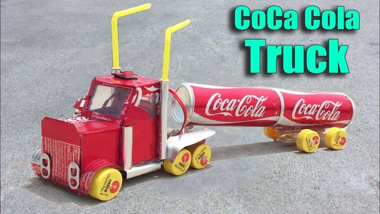 How to Make a Coca Cola Truck with DC motor DIY at Home - Life Hacks