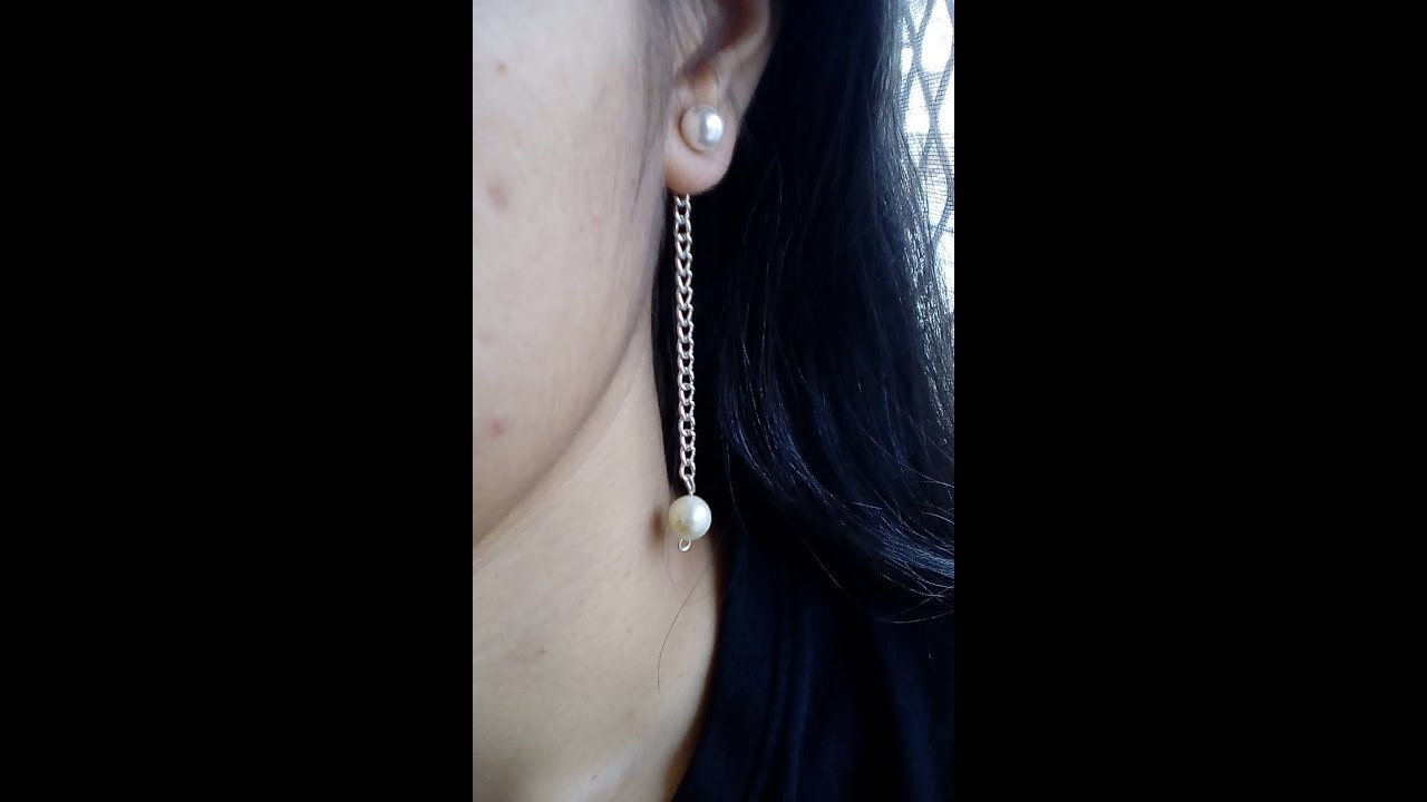 How To Make Double Sided Pearl Earring Diy Easy How To Make Double Sided Pearl Earring Diy Easy Drop