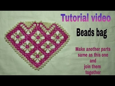 How to make easy and simple way  innovative design beads bag.