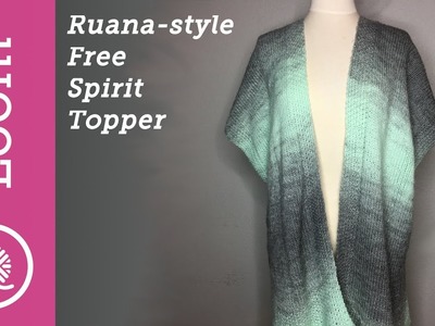 Loom Knit Ruana Style Free Spirit Topper (CC)