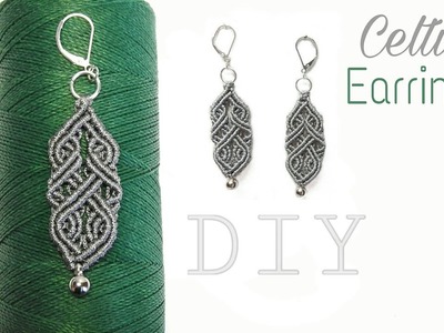 Macrame Earrings Tutorial : Celtic Design