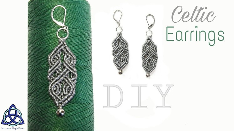 Macrame Earrings Tutorial : Celtic Design