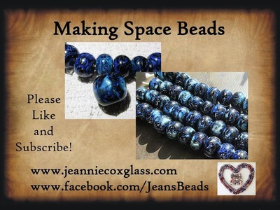 Making a Space Bead with Reduction Silver Glass by Jeannie Cox