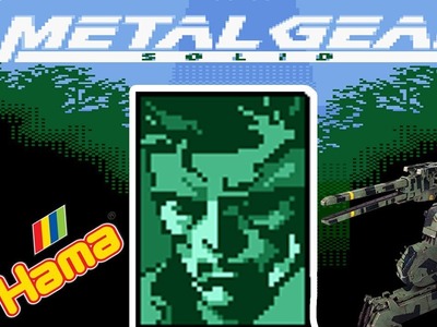 MGS Ghost Babel Gameboy Color solid snake - Hama.perler bead tutorial