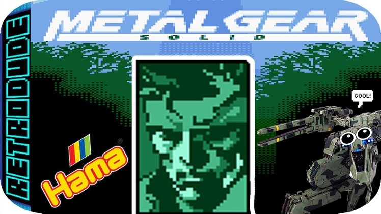 MGS Ghost Babel Gameboy Color solid snake - Hama.perler bead tutorial