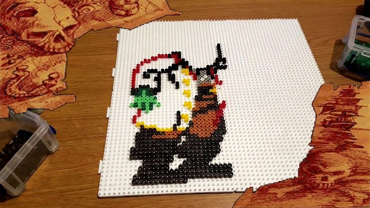 Monkey Island 2 - Le Chuck Hama Bead. Perler Video - Pixel Art - Sprite - Amiga Game and Soundtrack