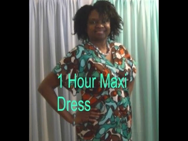 One Hour Maxi Dress Using 1 1.2 Yard Of Fabric - Sewing With Niler