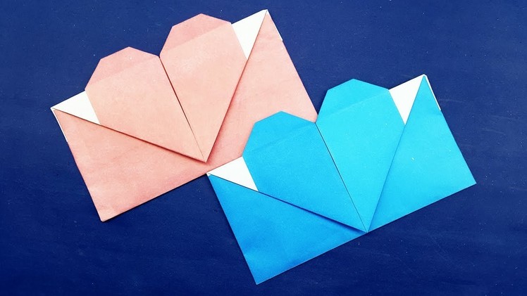 Origami Envelope Heart - Origami Valentine's Day Gift Card Envelope