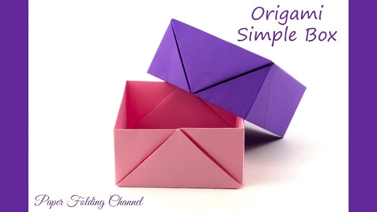 Origami Simple Box, proste pudełko.