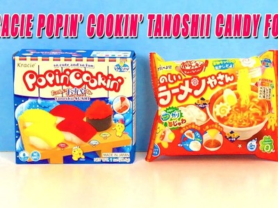 Popin Cookin DIY Japanese Candy Making Kit Kracie Tanoshii Sushi and Tanoshii Ramenya San Candy Food