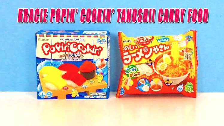 Popin Cookin DIY Japanese Candy Making Kit Kracie Tanoshii Sushi and Tanoshii Ramenya San Candy Food