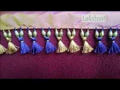 Saree Kuchu.tassel with small beads - easy tips for beginners