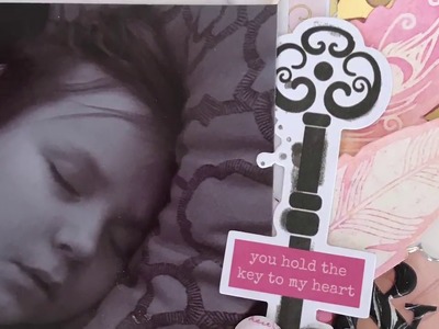 Scrapbook Layout Process "Heaven Sent"