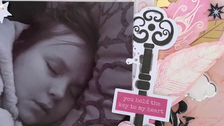 Scrapbook Layout Process "Heaven Sent"