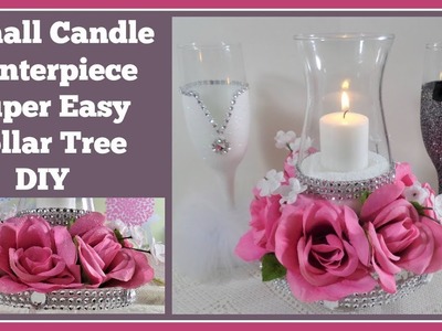 Small Candle Centerpiece???? Dollar Tree DIY For???? Weddings or special Occasions