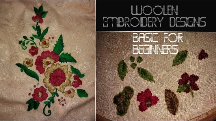Stylish embroidery Design. Basic Embroidery stitches For Beginners step by step tutorial