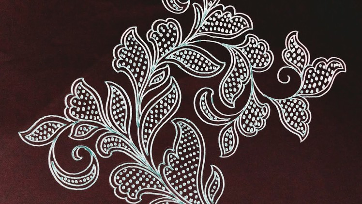 Unique Free Hand Embroidery Design On Paper