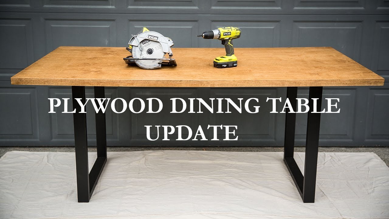 How Update Diy Plywood Dining Table How Update Diy Plywood Dining Table