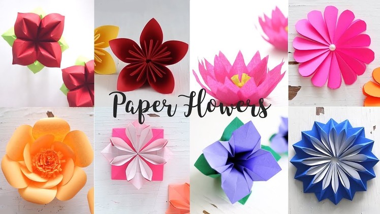 8 Easy Paper Flowers
