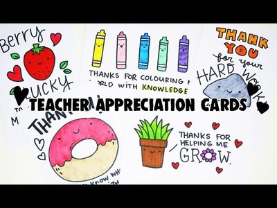 8 Teacher's Day (PUNS) Cards | Doodles by Sarah