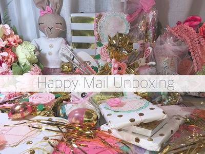 AMAZING happy mail unboxing, I CRIED ! Spring, birthday mail unboxing