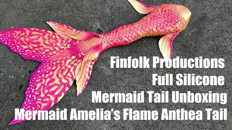 Amelia's Finfolk Productions Full Silicone Mermaid Tail Unboxing 2017 Perth Mermaids