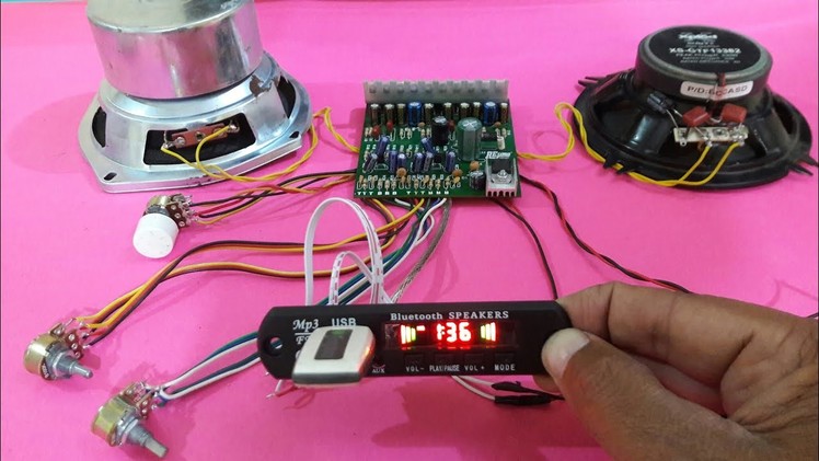 Amplifier using dual ic 4440 with USB & Bluetooth (part 2)
