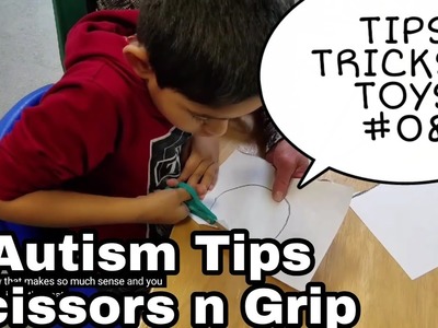 AUTISM Scissors and Focus Skills - Tips Tricks Toys #08 Pre-k to Kindergarten Transition Fine Motor