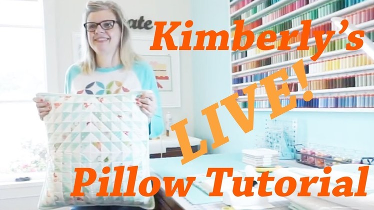 Behind the Seams: Kimberly's Home Studio and Pillow Tutorial | Fat Quarter Shop