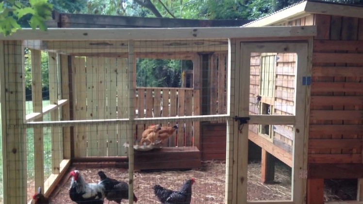 Chicken house made with pallets