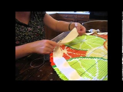 Circular rug binding tutorial