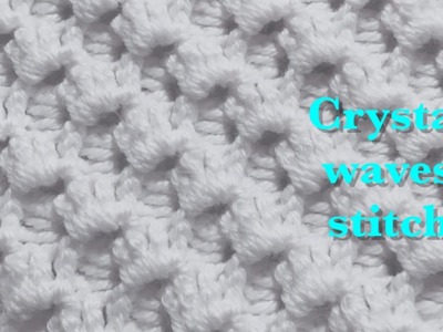 Crystal Waves Crochet Stitch *SLOW VERSION* for fast and easy crochet baby blankets#89