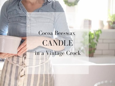 DIY BEESWAX CANDLES | Hand Poured in Thrift Shop Finds