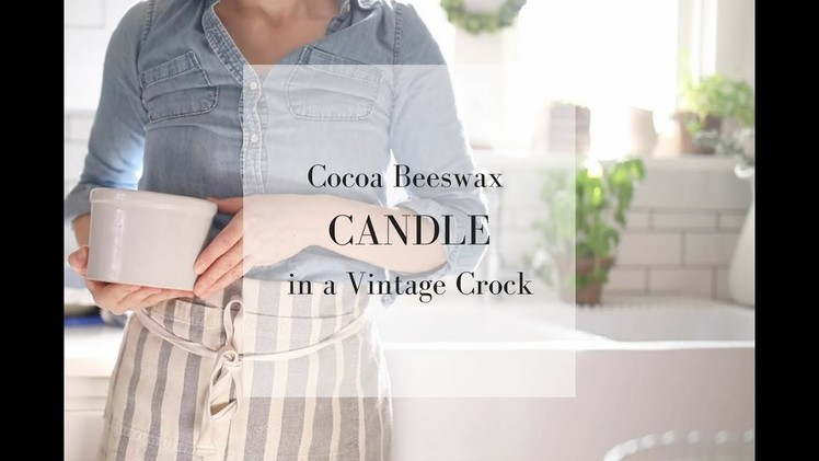 DIY BEESWAX CANDLES | Hand Poured in Thrift Shop Finds