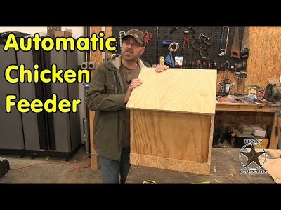 DIY-Chicken coop gravity feeder - Automatic chicken feeder