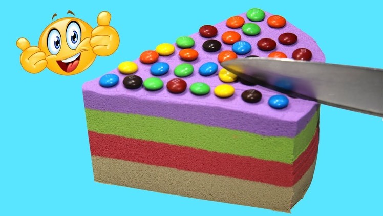 DIY How To Make Kinetic Sand Rainbow Peppa Pig Birthday Cake Play Doh  Learn Colors Food For Kids