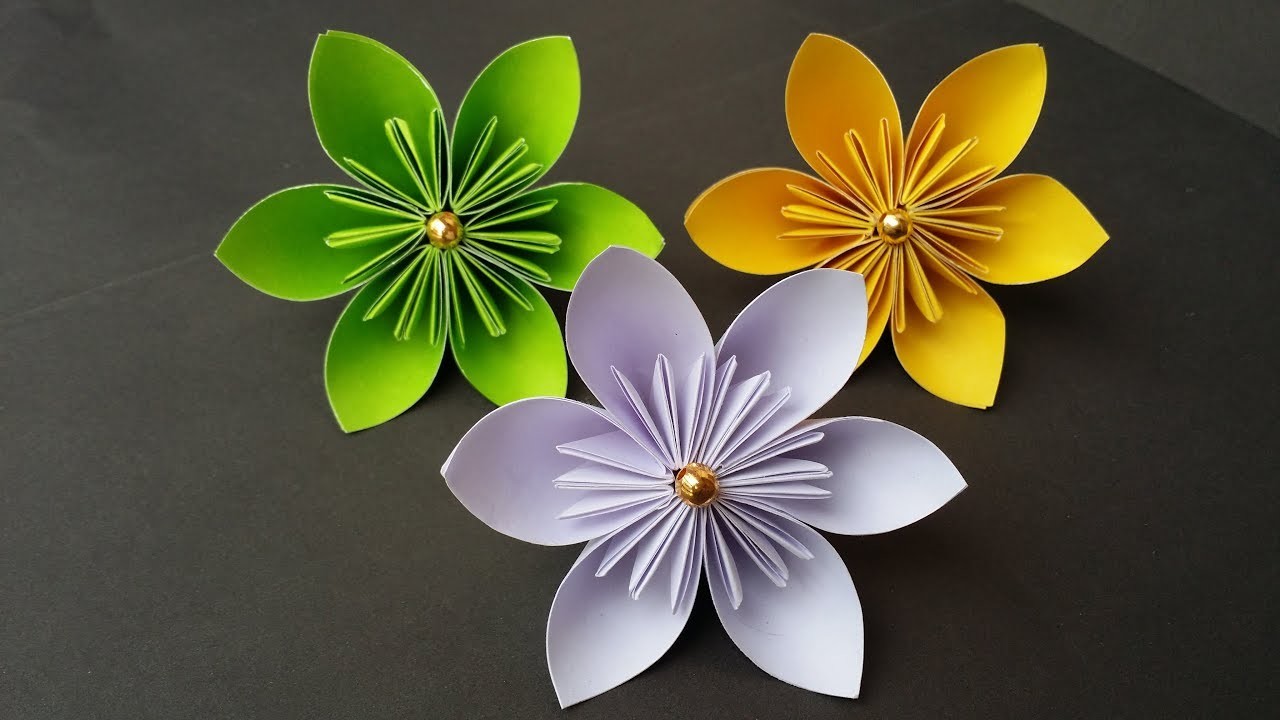 Diy How To Make Kusudama Paper Flower Easy Origami Kusudama Flower For Bigginers 9847