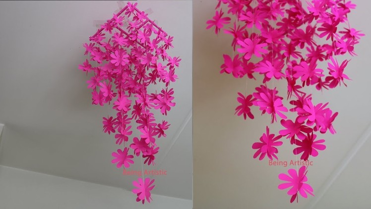 DIY - Simple Home Decor - Hanging Flowers 6 - Paper Craft