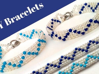 ????????Easy bracelets making. ????????Beautiful bracelet design.???????? How to make a bracelet with beads