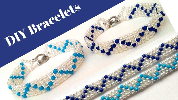 ????????Easy bracelets making. ????????Beautiful bracelet design.???????? How to make a bracelet with beads