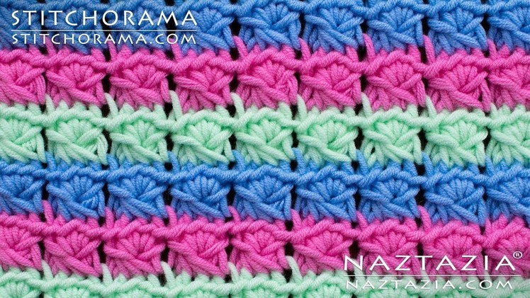 Faux Fake Broomstick Lace Without a Knitting Needle - Learn How to Crochet by Naztazia