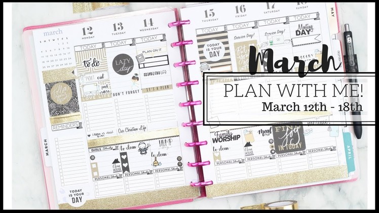 Guess Whose Back!? Plan With Me! CLASSIC HAPPY PLANNER | March 12th-18th